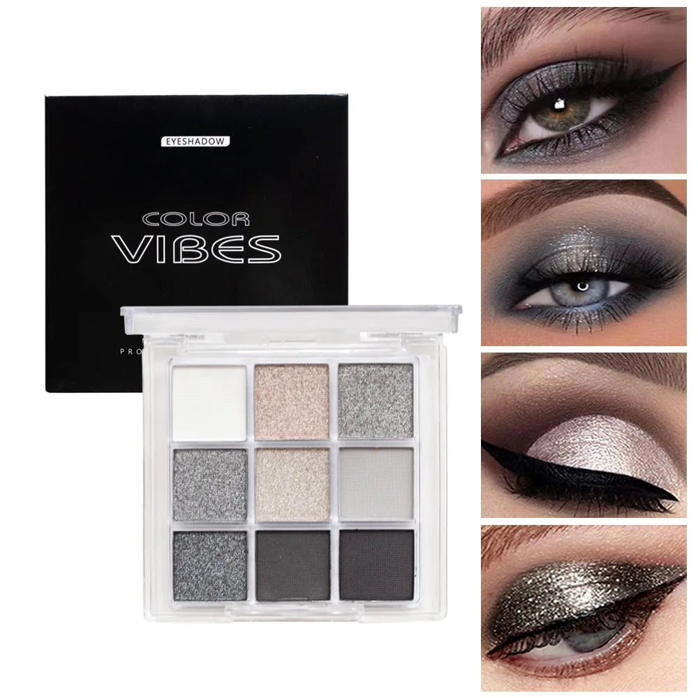 Nine Color Smokey Eyeshadow Palette