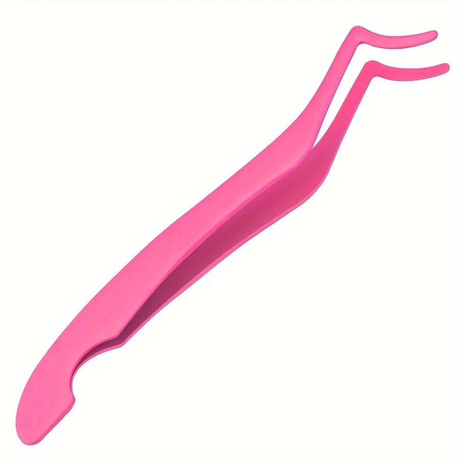 Eyelash Curler High Density Flower Grafting Eyelash Tool Seahorse Shaped Design Straight and Curved Eyelash Extension Tweezers
