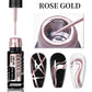 LILYCUTE 5ML Metallic Painting Liner Gel Nail Polish Super Bright Gold Silver Mirror Drawing Gel Semi Permanent Line French Nail